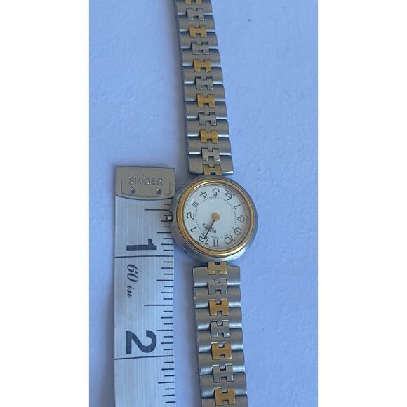 Hermès Clipper 24mm Women’s Two-Tone Stainless Steel & Gold Watch with Box - Picture 9 of 9